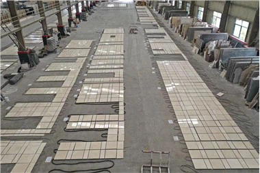 사용자 정의 Aran 흰색 대리석 타일 공장