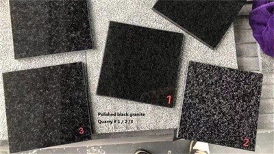 검은 화강암 야외 타일