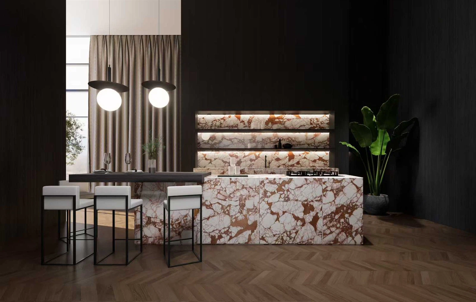 Burberry Marble Tiles Cut-to-Size project Burberry Marble Tiles Cut-to-Size project